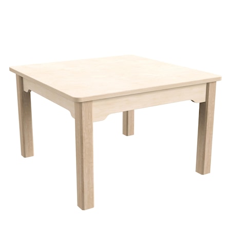 Flash Furniture 23.5 in W, 23.5 in L, 14.5 in H, Beechwood, Birch Plywood, Beech MK-ME088007-GG
